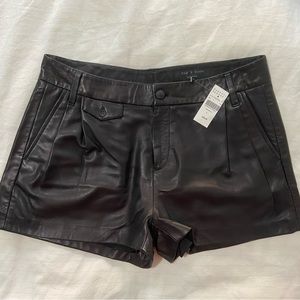 Rag & Bone Genuine Leather shorts Size 8 NWT